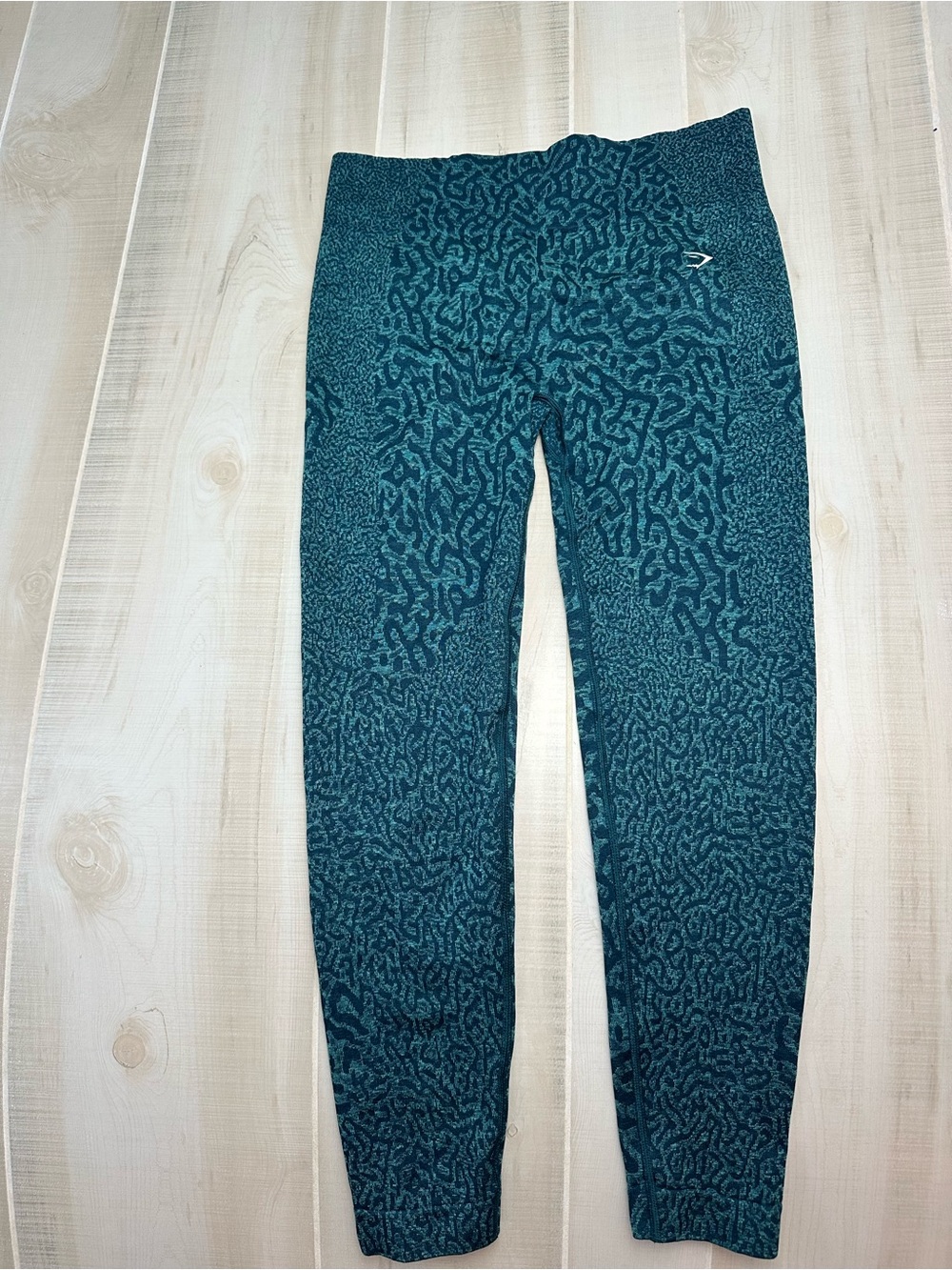 Gymshark Teal Adapt Animal Seamless Leggings